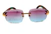 lente per scultura a colori diretti in fabbrica, occhiali da sole intagliati di alta qualità 8300765 occhiali da sole freschi con gambe di pavone in puro colore naturale, misura: 56-18-140