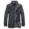 Großhandel - HEE GRAND Herren PU-Lederjacken Mäntel Neue Ankunft Winter Dicke Casual Jaqueta Masculino M-4XL Größe 2 Farben MWJ564