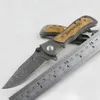 Hot sales Browning Zakmes 339 Roestvrij Staal Damascus tattoo Camping mes Zakmessen Kageki handvat tactisch mes