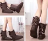 Snow Boots Women Shoes Short Boot Fashion Winter Bow Xmas For Ladies Girls Bowknot
