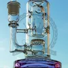 Hitman bong Mobius Matrix fab Egg Ash Recycler mini bong in vetro alto Rosa verde blu viola piattaforma petrolifera colore corona Hitman dab tubo dell'acqua marrone