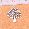 57 Uds. Colgantes de árbol del mundo chapados en plata antigua para pulsera europea fabricación de joyas DIY hecho a mano 30*24mm