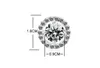 Moda 18k Prata Prata Banhado A Austríaco Cristal Colar Brincos Anel Jóias Set para Mulheres Senhoras Aniversário Jóias De Casamento Jóias