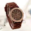 Wristwatches Luxury Moda Towary Lady Genewa Rose Gold Diamond Alloy Shell Silikon Jelly Watch Dla Kobiet Prezent Ślubny