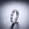 2017 New Arrival Wholesale choucong Women Fashion Jewelry 925 Sterling Silver Amethyst CZ Diamond Party Classic Lady's Band Ring Gift