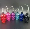 Factory Direct Fine Creative Skull Shisha Hookah Pipe, glas, kleur Willekeurige levering, gratis verzending, groot beter