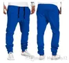 Mode man mens joggare manliga byxor män byxor casual solid jogging sweatpants jogger khaki svart xxxl