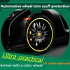 Anelli di protezione per ruote di autoveicoli Coperchi di protezione per cerchi modificati copri ruota Assetto Scuff Scratch Crash Protection Bar