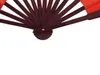 Piccolo ventaglio pieghevole cinese fai da te bianco nero oro rosso ventaglio a mano fan di seta da sposa personalizzato programma di pittura fine art per adulti 8 pollici 10 pz / lotto