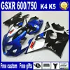 Hot Sale ! For 2004 2005 SUZUKI GSXR 750 fairing kit 04 05 GSXR 600 fairings , Free customize + 7 gifts