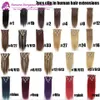 100 Human REMY CLIPIN LINDION HAIR Extensions Clip on Extension 613 Plonde Clip in Human Hair extensions 3637797