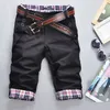 Wholesale- Fashion Designer Casual Plaid Inter F Men's Cropped Jean Pants Men for Leisure Trousers Men Pants Multi Colors Without