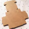 Einzelhandel 8,5 x 8,5 x 3,5 cm Kraftpapier-Boxen, Geschenkbox für Schmuck, Perlen, Süßigkeiten, handgemachte Seife, Backbox, Bäckerei, Kuchen, Kekse, Schokolade, Verpackung