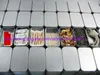 200pcs Tin Container Storage Box Metal rectangle for beads business card candy herbs Case 9.4cm x 5.9cm x 2.1cm Sliver