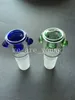 2015 Newest design Glass Bowl with Honeycomb Screen Round 14.5mm or 18.8mm for Glass bubbler and Ash Catcher Glass smoking Bowl