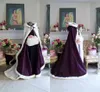 long white winter wedding cloak