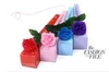 Carnation Tvål Flower Packed Gifts Event Party Varor favoris Toalett Soap doftande Fake Rose Soap Bathroom Tillbehör till Mather Day Gift Sr09