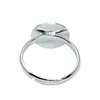 Anéis de prata Beadsnice para crianças base de anel com almofada plana de 10 mm para fabricação de joias anéis infantis de moda atacado ID 29681