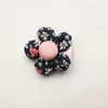 New Five Leaves Floral Hair Accessories Baby40pcs/lot Children Flower Barrettes Princess Shapes Hair-Clips Pink Flower Hairpins