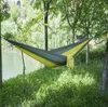 Hammocks ree Shipping 100pcs/lot Outdoor Parachute Cloth Sleeping Hammock Single Camping Hammock