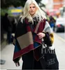 2014 Brand Designer Women Colour Black Check Blanket Poncho Wool Plain Cape For Lady, Free Shipping