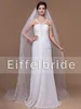 Custom-made Simple White Wedding Veils 2016 Latest Eifflebride with Soft Tulle About 3 Meter Long Bridal Veils