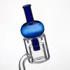 石英バンジャーガラスの水管の石英バンジャーのガラスの水管の炭素帽子のカラフルなユニバーサルバブルカラーガラスドームの喫煙アクセサリーDABオイルリグ