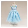 Samgami bébé filles Cendrillon princesse robes de soirée enfants fille cosplay costume sunderss avec décoration papillon Sa0014 #
