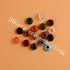 10*4mm Mixed Random Color Natural Mineral Rock Quartz Crystal Beads Charm Drilled Hole Stone Beads Loose Spacer Bead for DIY Jewelry Making