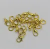 Heet verkopen! 200 stks 10mm 12mm 14mm 16mm 18 mm vergulde gouden legering kreeft clascs sieraden DIY