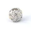 925er-Sterlingsilber-Perle, authentischer Schmuck, passend für Pandora-Charm-Armbänder, durchbrochenes Herz-Silber-Charm mit 14 Karat und Silber-Emaille