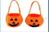 Sacchetto di caramelle di zucca di Halloween Dolcetto o scherzetto Simpatico cesto di sorriso Viso Regalo per bambini Borsa a mano Tote Bag Secchio Puntelli Decorazione Giocattolo