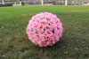 2014 nouvelle fleur de soie artificielle cryptage boule de fleur de rose boules de baiser boule suspendue pour ornements de noël décorations de fête de mariage