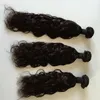 6A Malásia cabelo virgem brasileiro onda de água 1pcs base de seda fechamento com 3pcs pacotes de cabelo não processado cabelo humano molhado e ondulado ex5128692