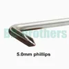 T20 / T25 + 5,0 mm Phillips ph1 # fenda com furo z ferramenta de fenda para auto fender de carro 100 pcs / lote