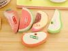 Gratis frakt Memo Pad Fruit Notepad Waterlemon Peach Paper Note Notepad Novelty Mix Style, 500pcs / lot