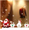 flocon de neige ornement autocollants Snowflake Santa Rennes affichage de la fenêtre sans colle électrostatique incognito Marry Christmas Wall Stickers CS002