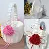 Flower Girl Baskets for Wedding Favors Basket Bridesmaid Accessories188D