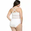 Dames Badmode Groothandel- Zwart Wit 2021 Underwire Mesh One Piece Push Up Plus Size Bodysuit Dames Badpak Bodysuits Badpak Suit 1