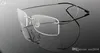 Billigt grossistmode och kontrakterat unisex Superlight Optical Myopia Rimless Memory Frame 1190 Style 10 Färg för receptbelagda glasögon