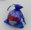 100Pcs Royal Blue 7x9cm 9X11cm 13X18cm Organza Jewelry Gift Pouch Bags For Wedding favors,beads,jewelry (ab647)