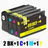 5 ink cartridge (1set+1BK) with chip compatible HP 950 XL 950XL 951 951XL for printer officejet Pro 8100 ePrinter - N811a/N811d