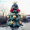 Modello gonfiabile dell'albero di Natale di pubblicità gigante alto 6 m con gli ornamenti per l'esposizione di promozione e la decorazione all'aperto