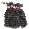 wholesale 8a extensions indiennes 1024 pouces armure de cheveux humains 10pcs / lot couleur naturelle trame de vague profonde