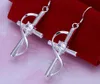 Free Shipping Mixed Order 20 Styles Sterling Silver Multi Patterns Drop Earrings Christmas to send his girlfriend / wife gift 1765