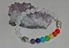 SN0223 Kryształowy Kwarcowy Kamień Buddha Chakra Power Energy Bransoletka Reiki Mala Koraliki Modlitwa Duchowość Duchowość Mind Ciała Ducha Bransoletki