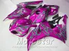 Injection molding plastic fairing kit for HONDA fairings CBR1000RR 2006 2007 green flames in red aftermarket set CBR 1000 RR 06 07 AQ93