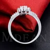Top kwaliteit 925 Sterling Zilveren Trouwring Party Ringen met zirconia Wit Gouden Ring Fit Pak Vrouwen Ringen fine jewelry237L