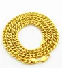 Chains man necklaces Jewelry 24K Gold 6 5mm men's 24K gold long chain classic 20-30 inch24KGP figaro chain for MEN Shipp319S