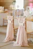 Ivory Chiffon Chair Sashes Wedding Party Deocrations Bridal Chair Covers Sash Bow Custom-made Color Available (20inch W * 85inch L)